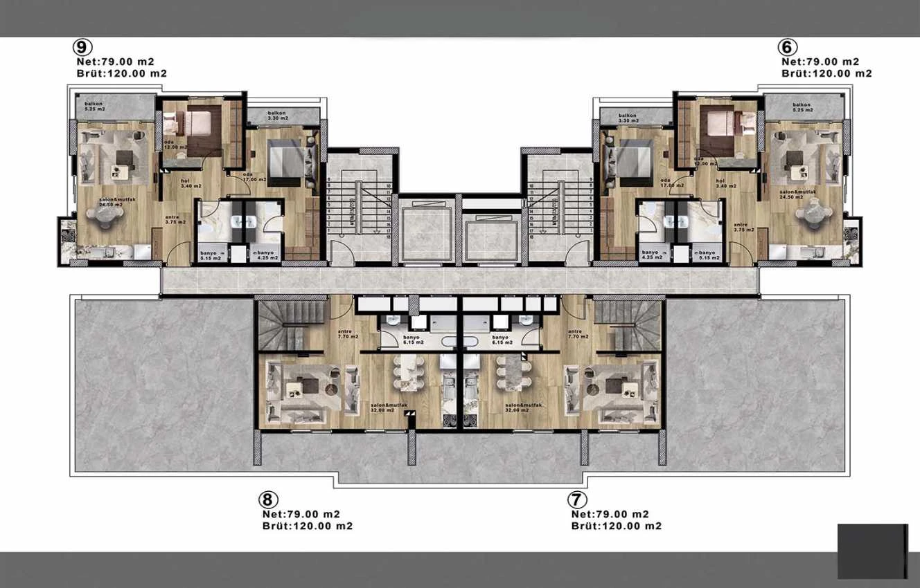 housebind Апартаменты класса люкс в центре Мерсина